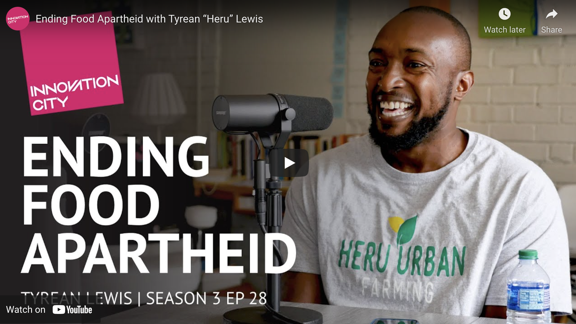 Innovation City Podcast Feature: Ep. 163: Tyrean Lewis (Heru Urban Farming) discusses his family tradition of farming, ending food apartheid in St. Louis and beyond